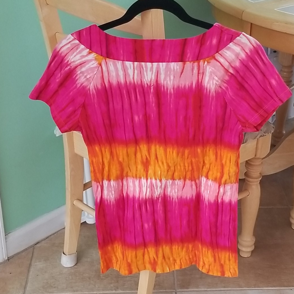 Jones NY Signature fuschia/orange/pink small - Picture 2 of 4